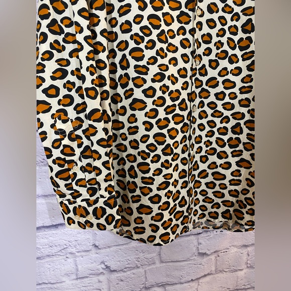 OppoSuits The Jag Leopard Print Tailored Fit Shirt Mens Size 17.1" 43/44 XL - Picture 3 of 9